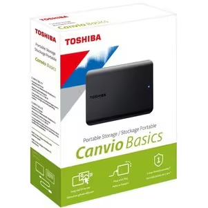 Toshiba Disco Duro Pórtatil Toshiba Canvio Basics - 2.5" Externo - 1TB - Negro mate - USB 3.0